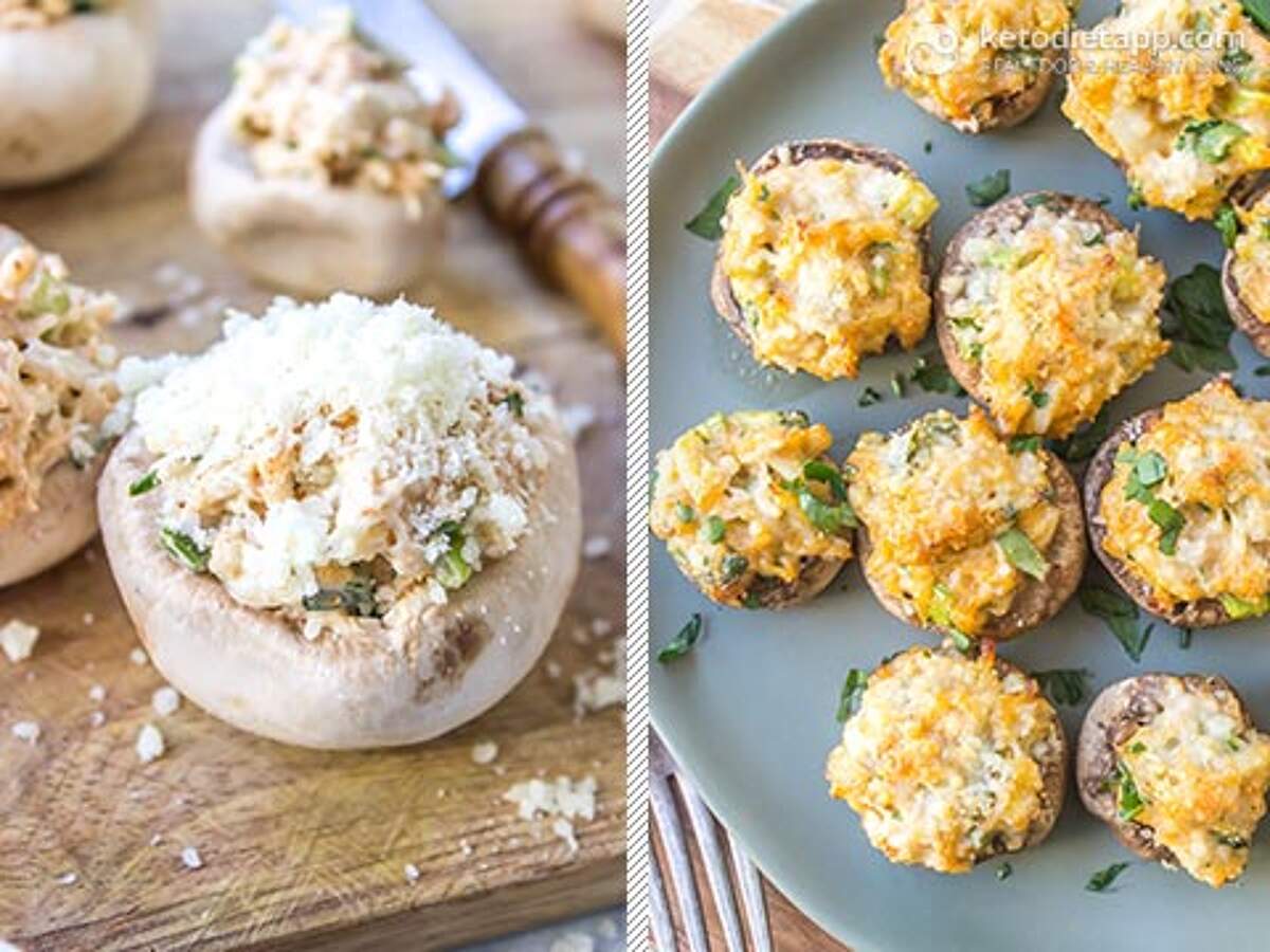 Keto Crab Stuffed Mushrooms KetoDiet Blog