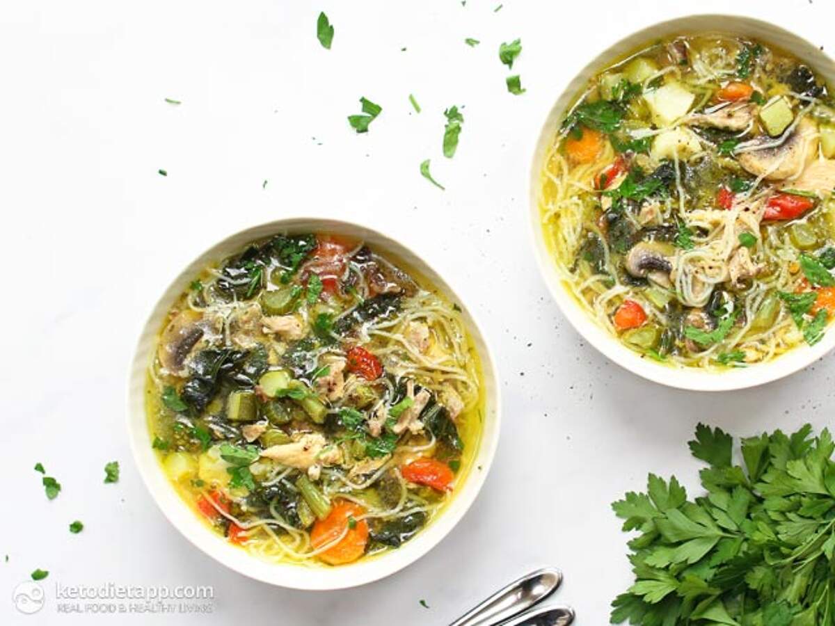 The Best Instant Pot Chicken Noodle Soup KetoDiet Blog