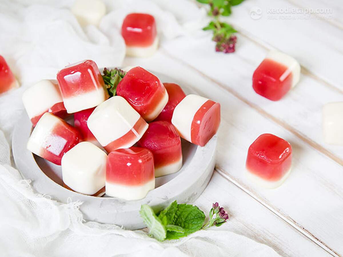 SugarFree Raspberry & Cream Jellies KetoDiet Blog