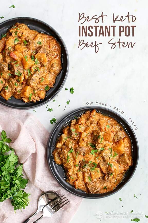 The Best Low-Carb Instant Pot Beef Stew | KetoDiet Blog