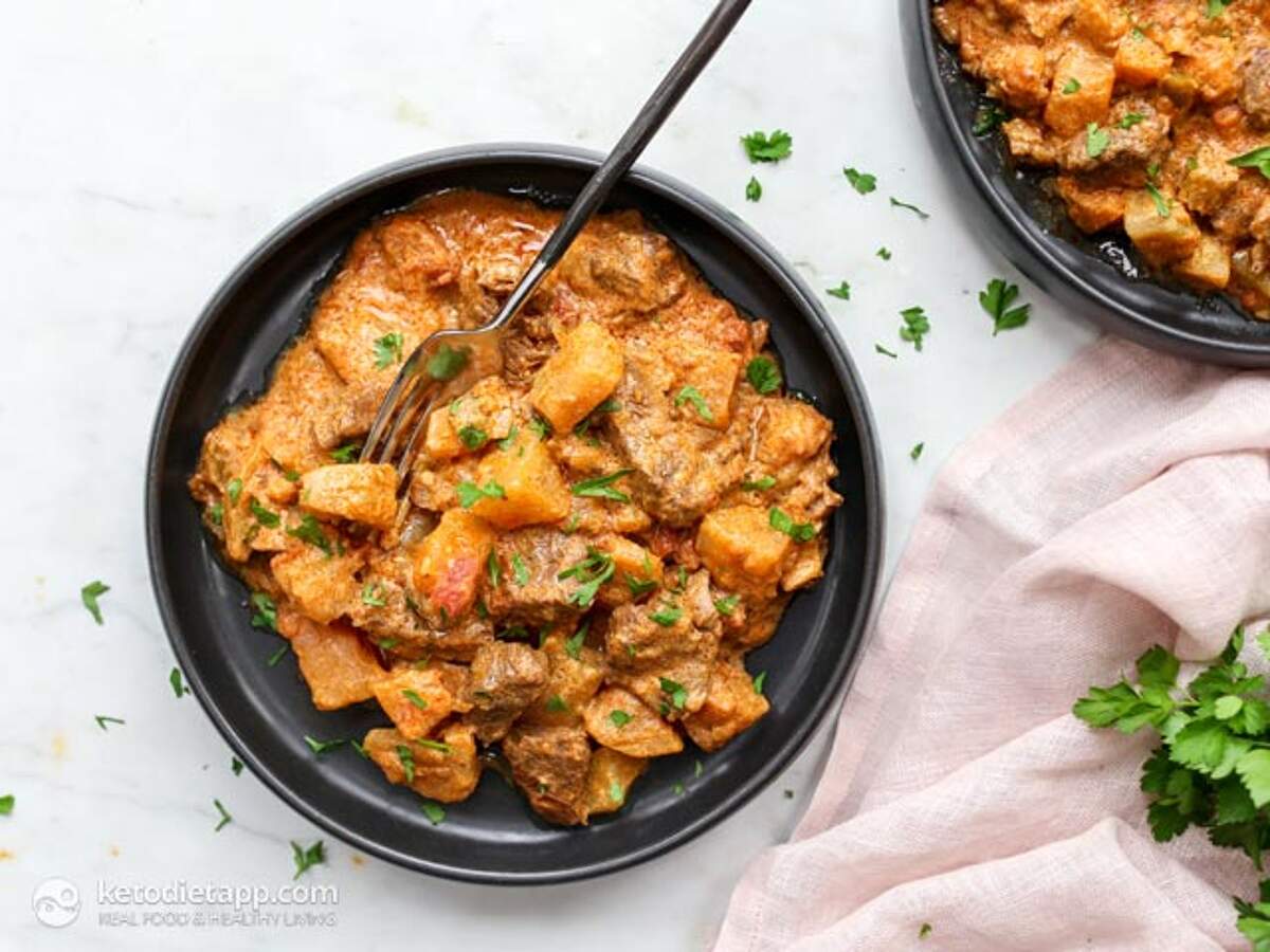 The Best LowCarb Instant Pot Beef Stew KetoDiet Blog