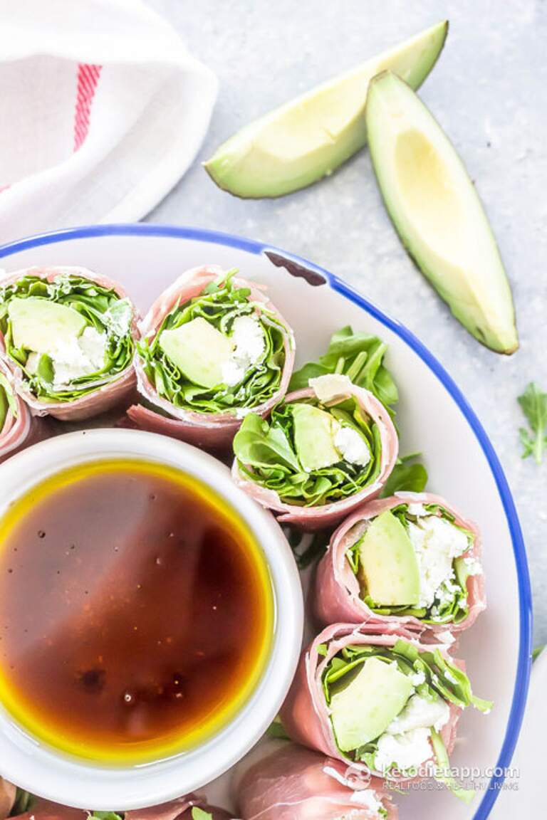 Avocado & Goat Cheese Prosciutto RollUps KetoDiet Blog