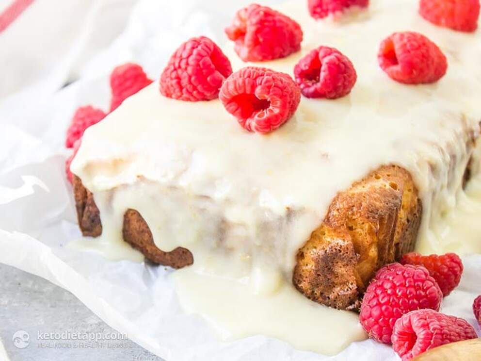 LowCarb Raspberry Lemon Loaf KetoDiet Blog