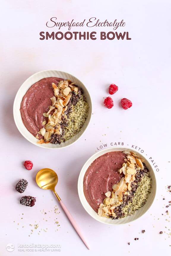 Keto Electrolyte Smoothie Bowls KetoDiet Blog