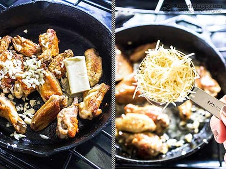 Keto Garlic Parmesan Chicken Wings KetoDiet Blog