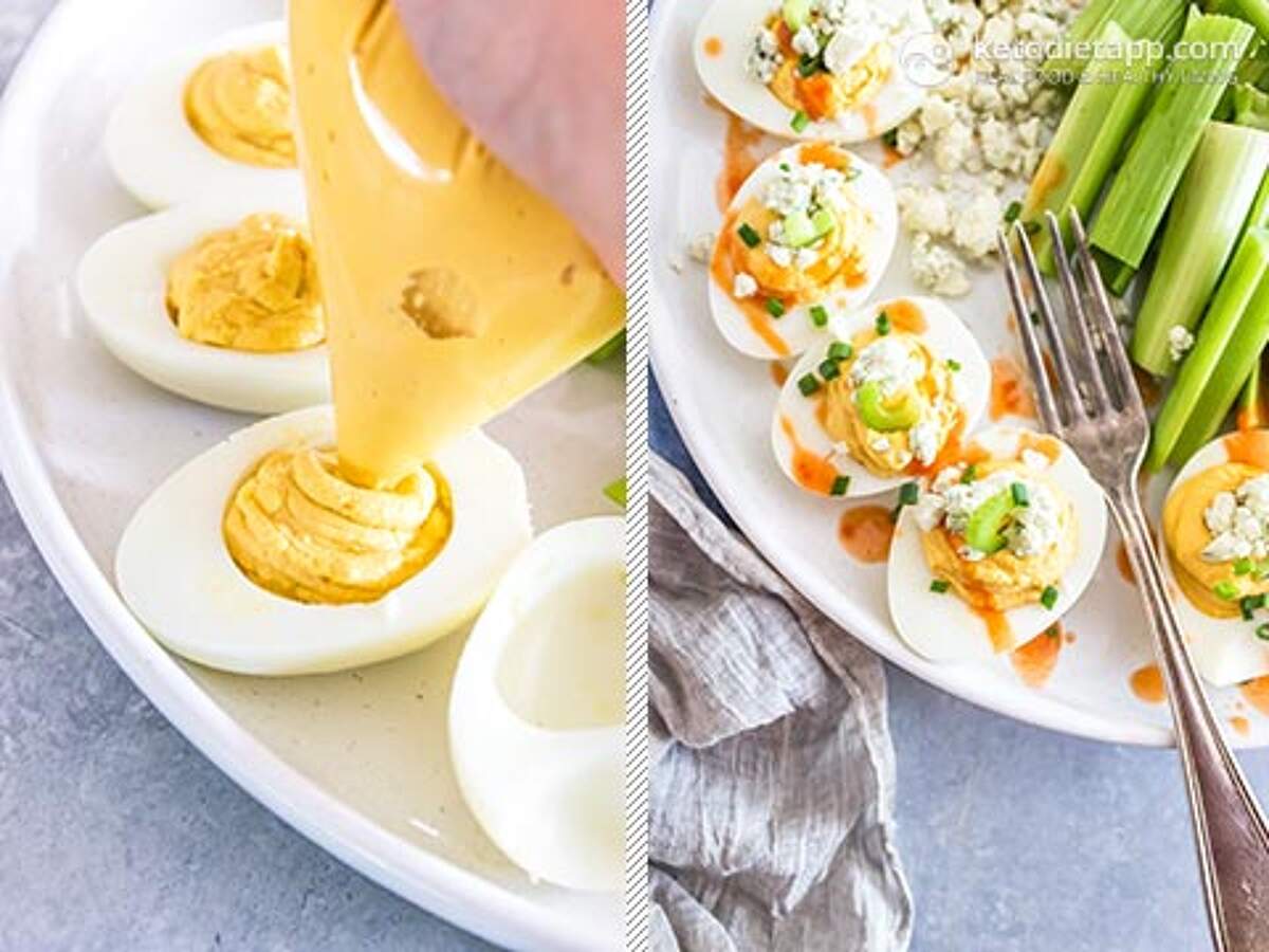 Keto Buffalo Deviled Eggs KetoDiet Blog