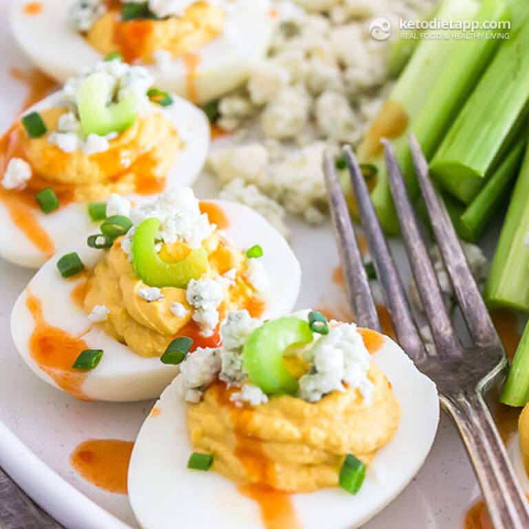 Keto Buffalo Deviled Eggs KetoDiet Blog