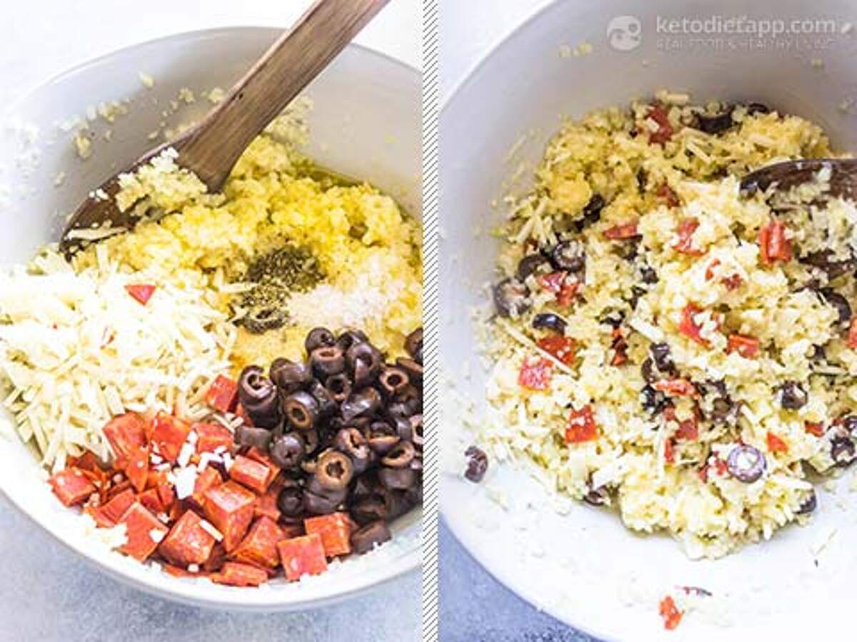 Keto Cauliflower Pizza Muffins KetoDiet Blog