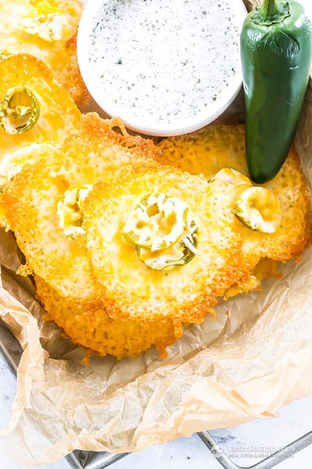 Jalapeño Cheese Crisps KetoDiet Blog