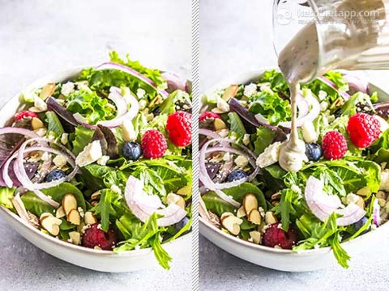 Easy Keto Berry Side Salad KetoDiet Blog