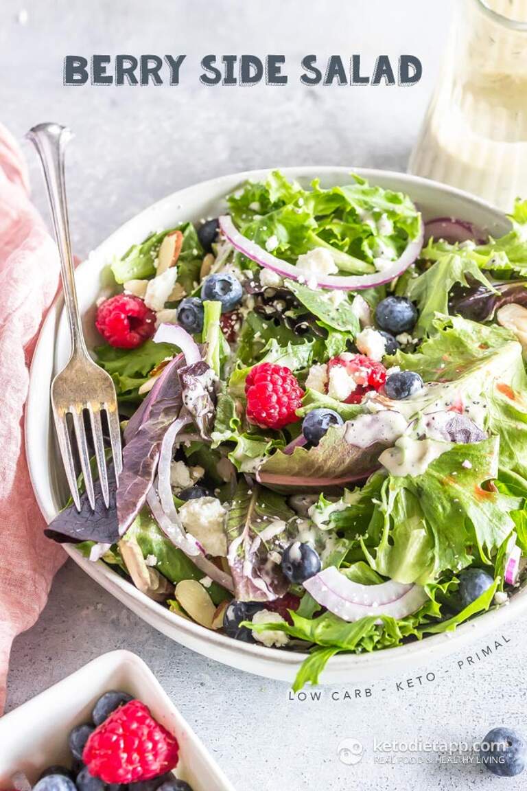 Easy Keto Berry Side Salad | KetoDiet Blog