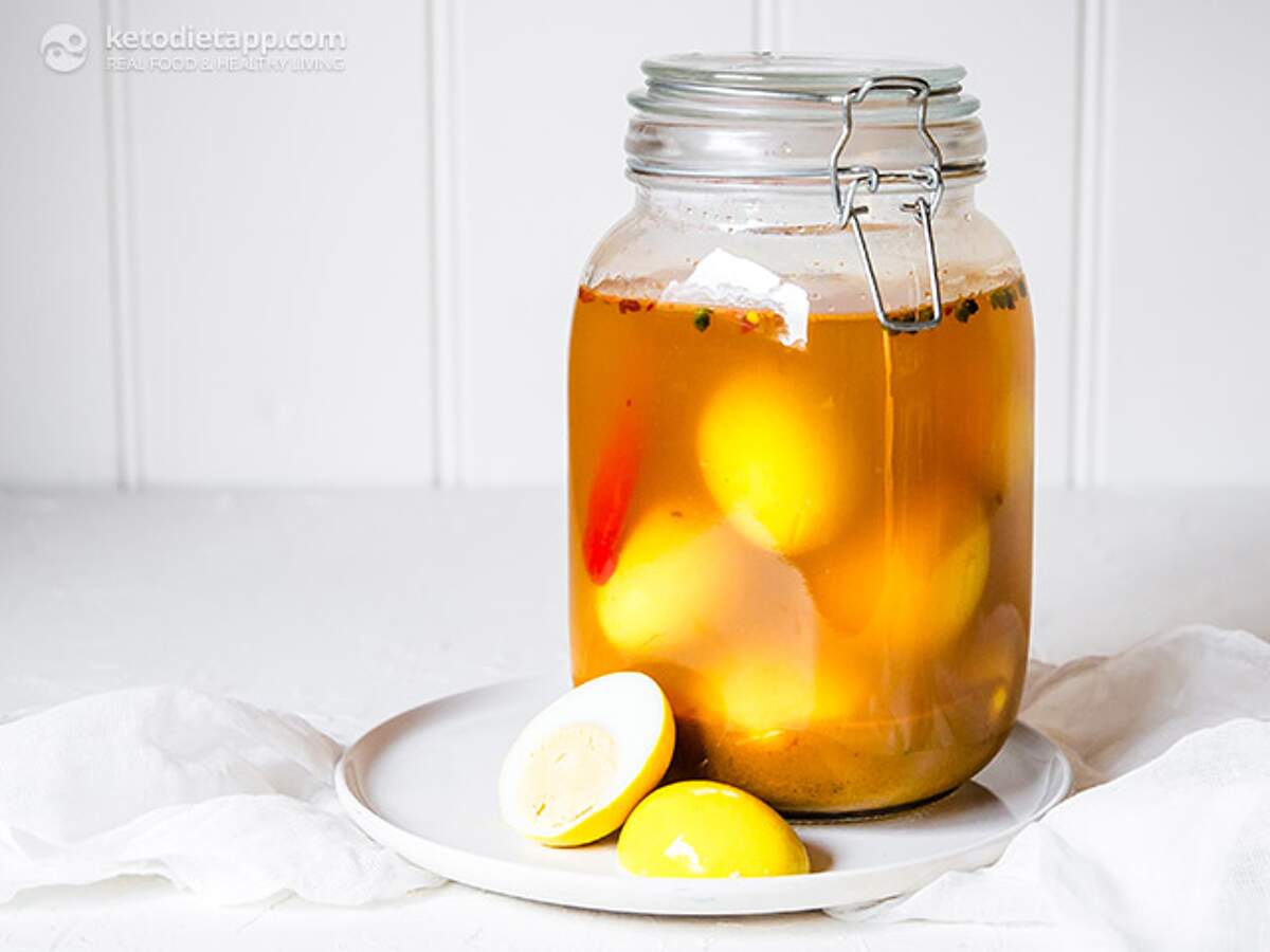 LowCarb Curried Pickled Eggs KetoDiet Blog