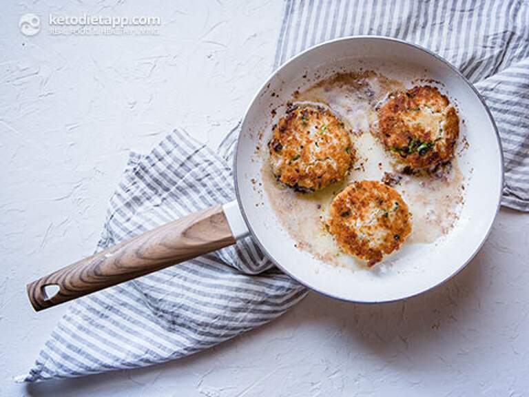 Keto Crab Cakes with Lemon Sour Cream Dip KetoDiet Blog