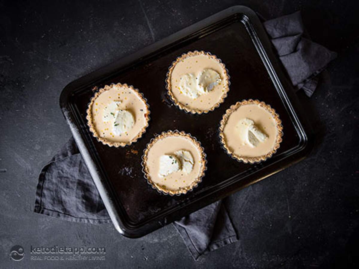 Keto Goat Cheese Tarts with Caramelized Onion KetoDiet Blog