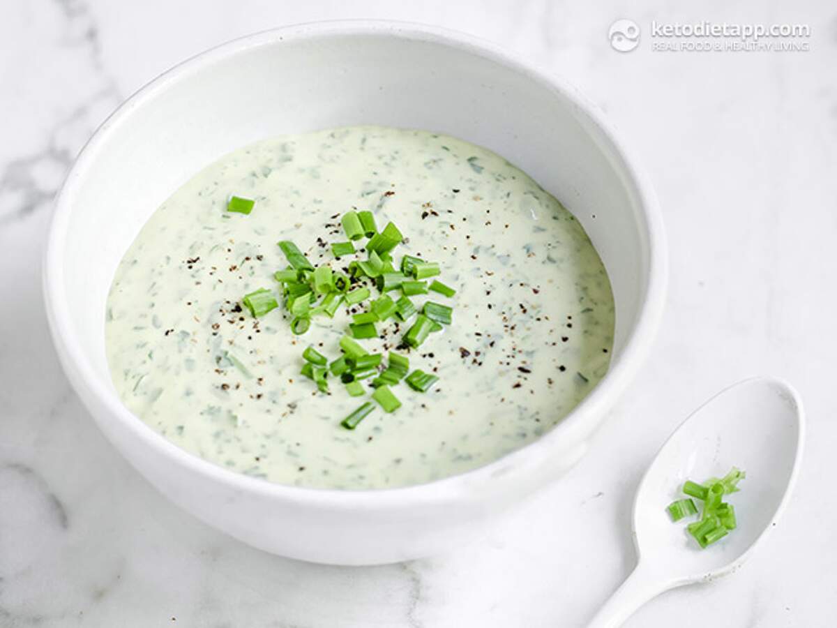 Creamy Green Goddess Dressing KetoDiet Blog