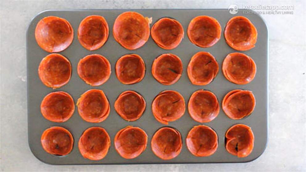 Keto Pepperoni Pizza Cups KetoDiet Blog