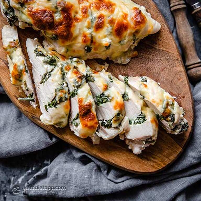 Keto Spinach & Feta Hasselback Chicken KetoDiet Blog