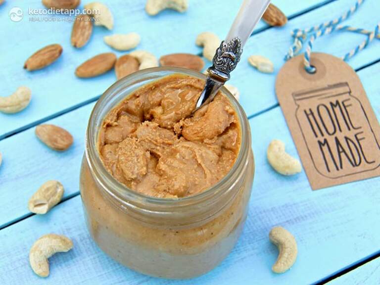 Homemade Almond & Cashew Butter KetoDiet Blog