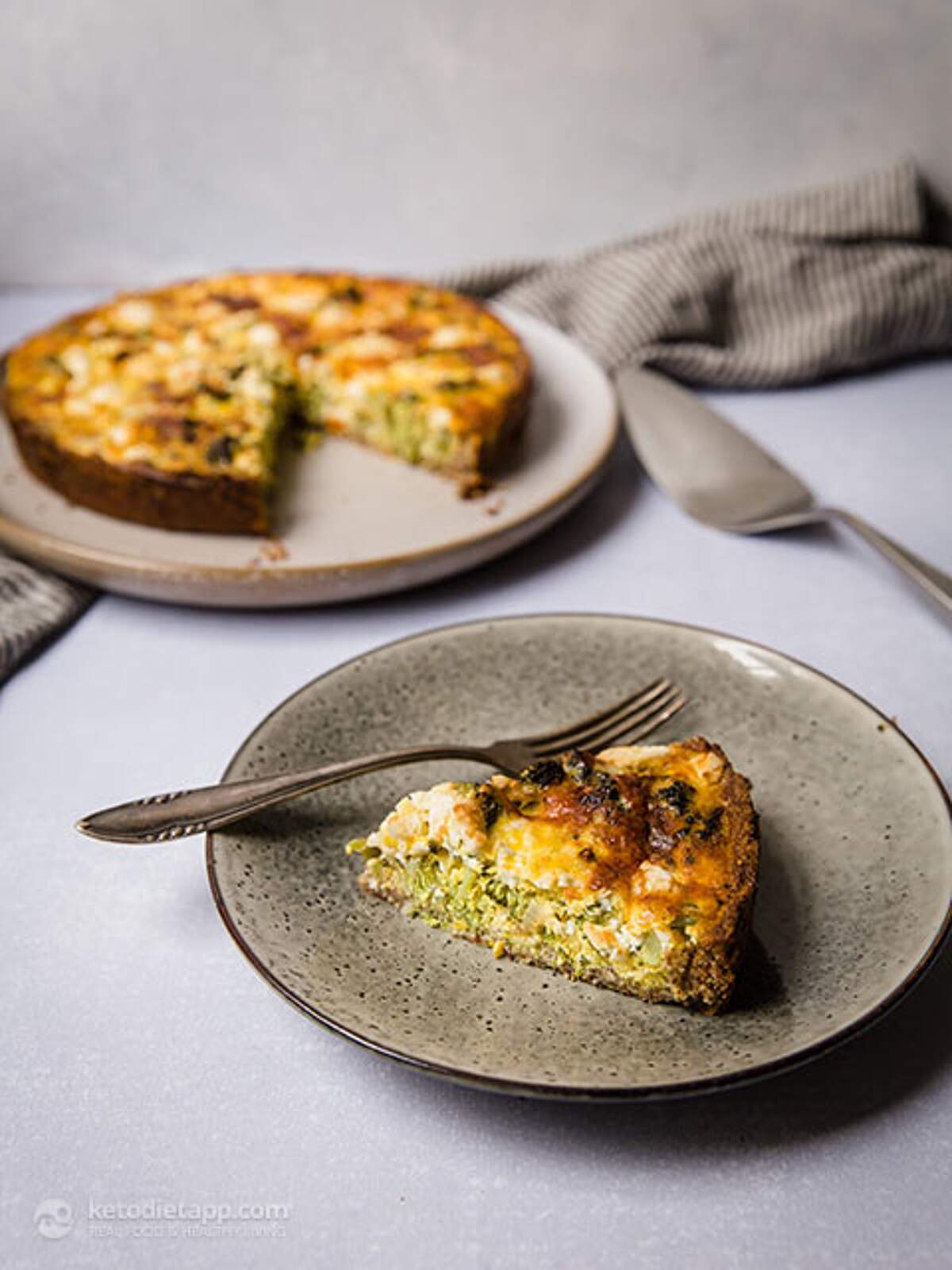 LowCarb Broccoli Cheese Quiche KetoDiet Blog