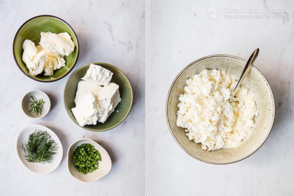 Easy Herbed Goat's Cheese Dip KetoDiet Blog