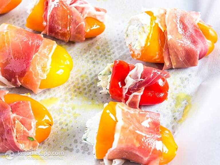 Easy Prosciutto Goat Cheese Stuffed Peppers KetoDiet Blog
