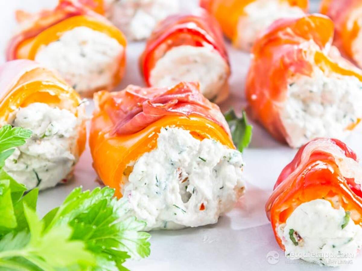 Easy Prosciutto Goat Cheese Stuffed Peppers KetoDiet Blog