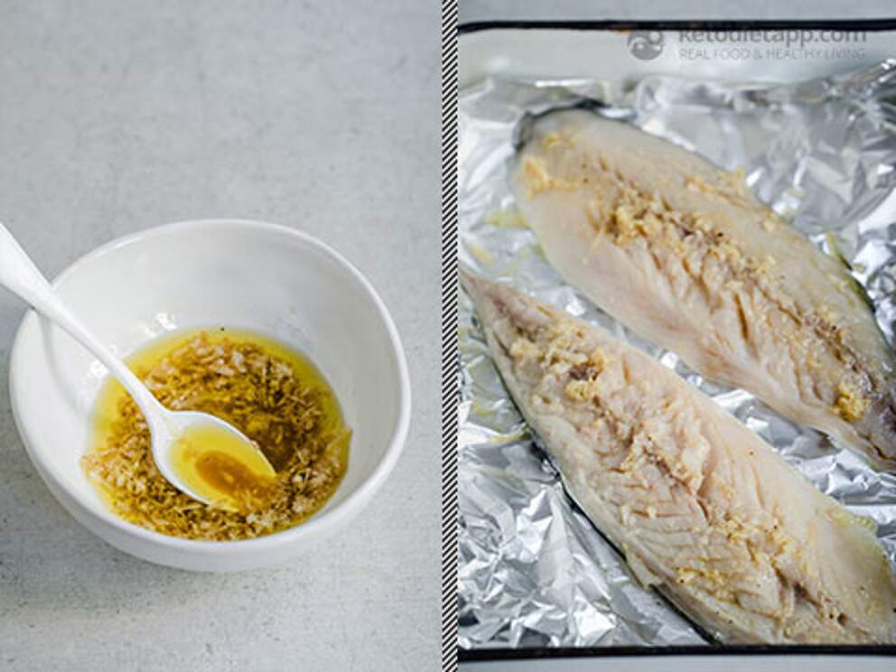 Crispy Ginger Mackerel Keto Lunch Bowl KetoDiet Blog