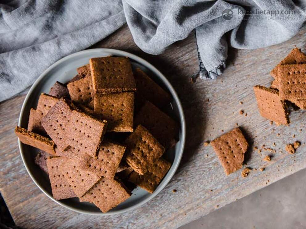 Homemade LowCarb Graham Crackers KetoDiet Blog