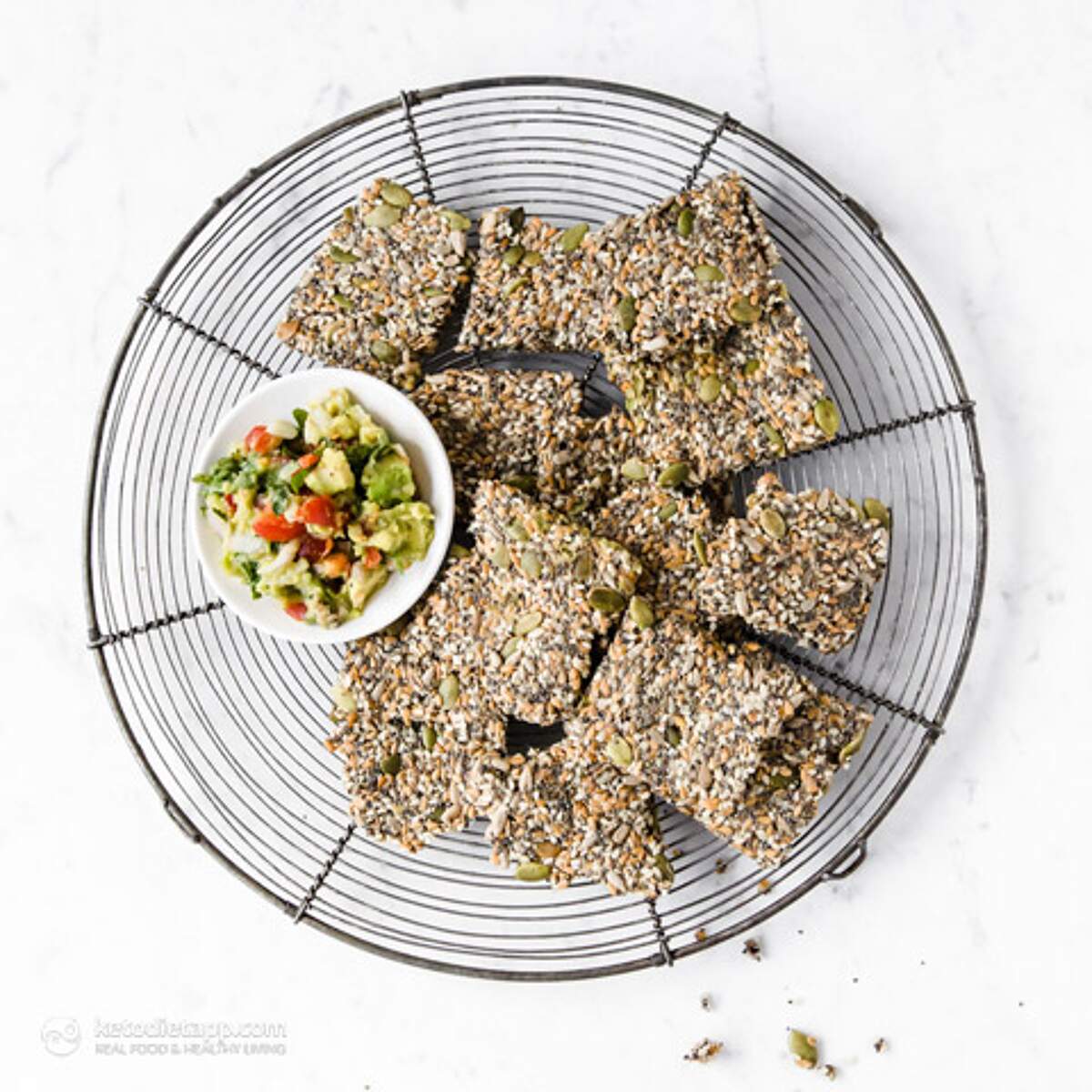 Crispy Multiseed Keto Crackers KetoDiet Blog