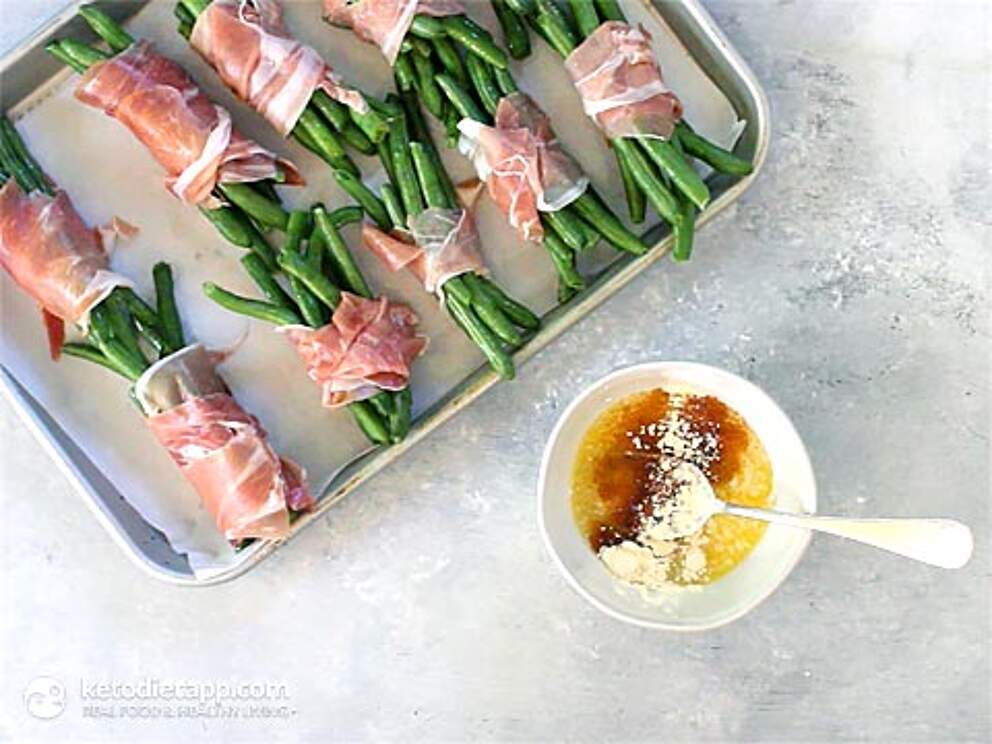 Sweet & Spicy Prosciutto Wrapped Green Beans KetoDiet Blog