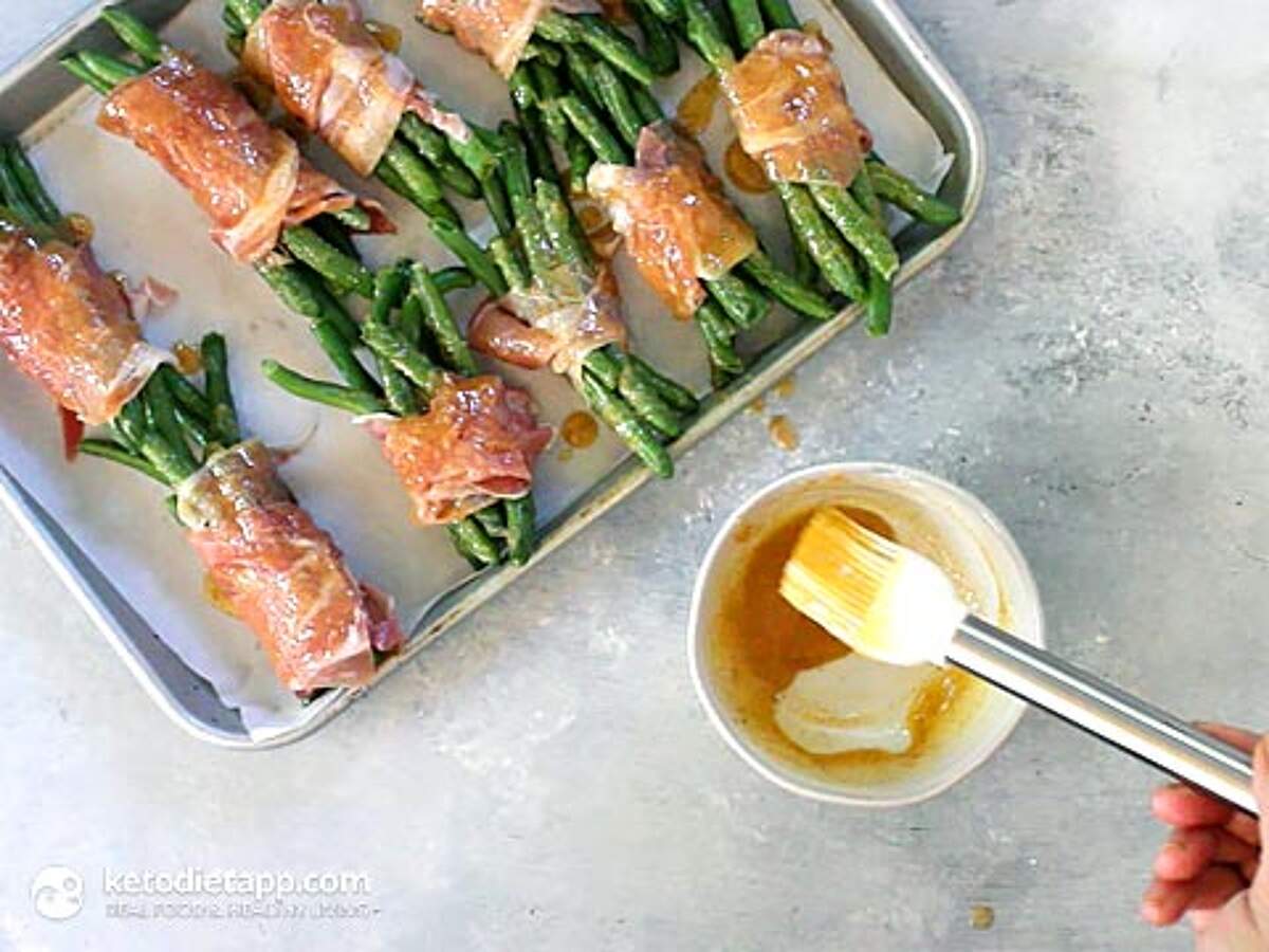 Sweet & Spicy Prosciutto Wrapped Green Beans KetoDiet Blog