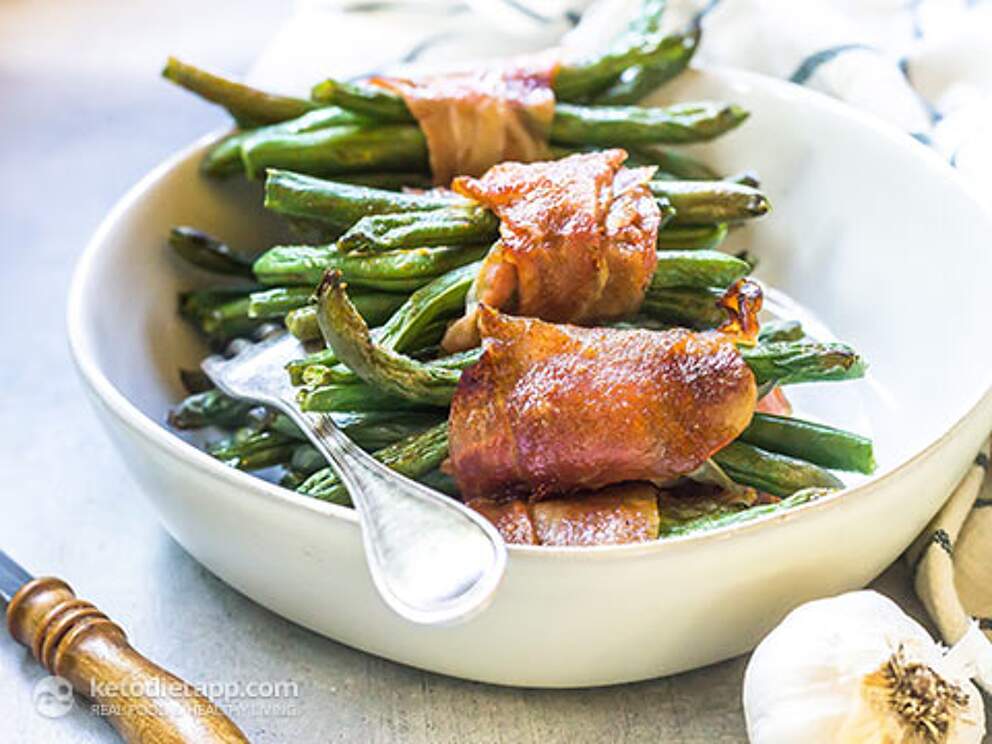 Sweet & Spicy Prosciutto Wrapped Green Beans KetoDiet Blog
