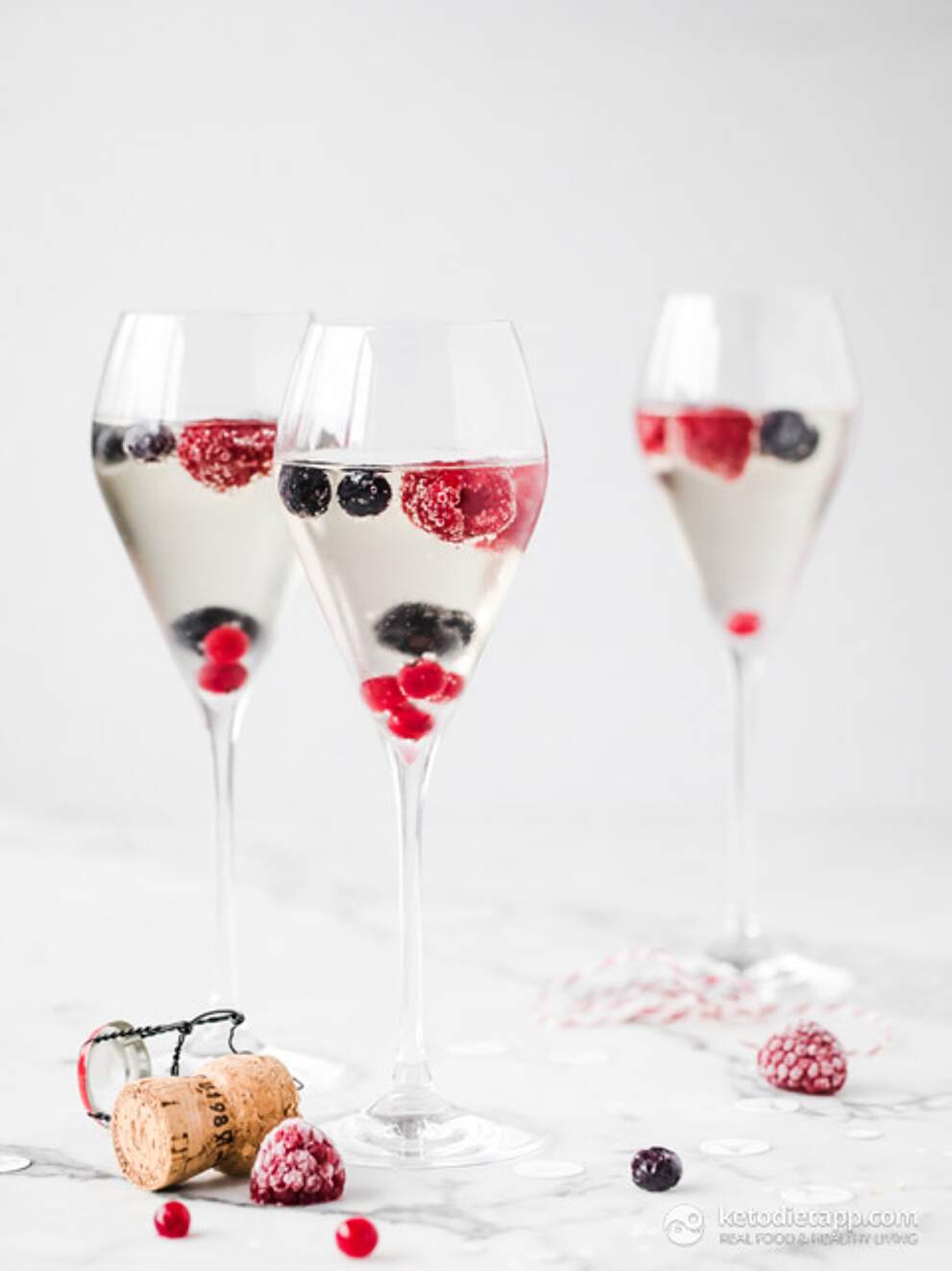 Berry Infused Prosecco KetoDiet Blog