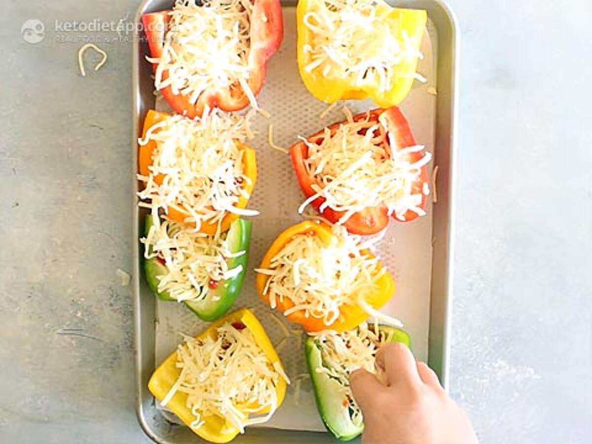 Keto Mini Pepper Pizza Cups KetoDiet Blog