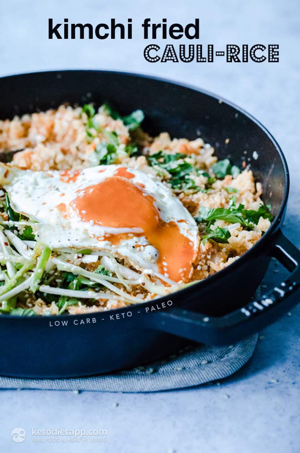 LowCarb Kimchi Fried CauliRice KetoDiet Blog