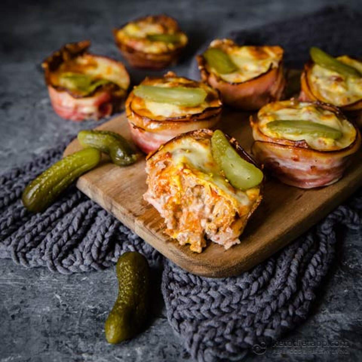 Keto Bacon Cheeseburger Cups KetoDiet Blog