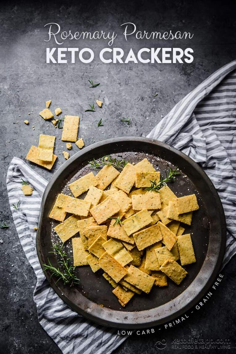 Rosemary & Parmesan Keto Crackers KetoDiet Blog