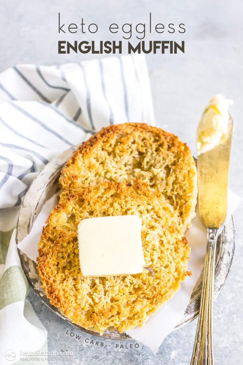 Quick Keto Eggless English Muffin KetoDiet Blog