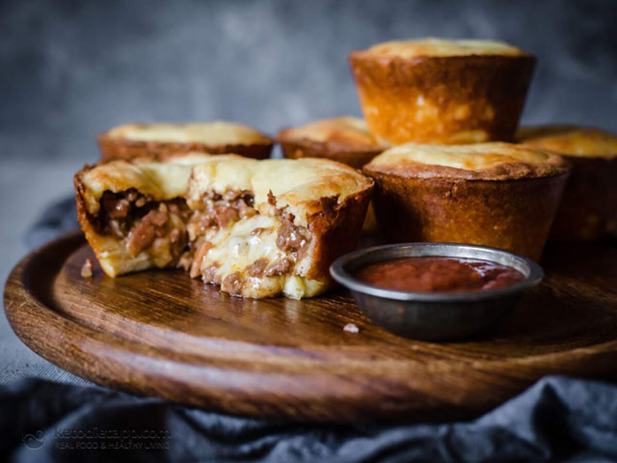 LowCarb Cheese & Bacon Stuffed Meat Pies KetoDiet Blog