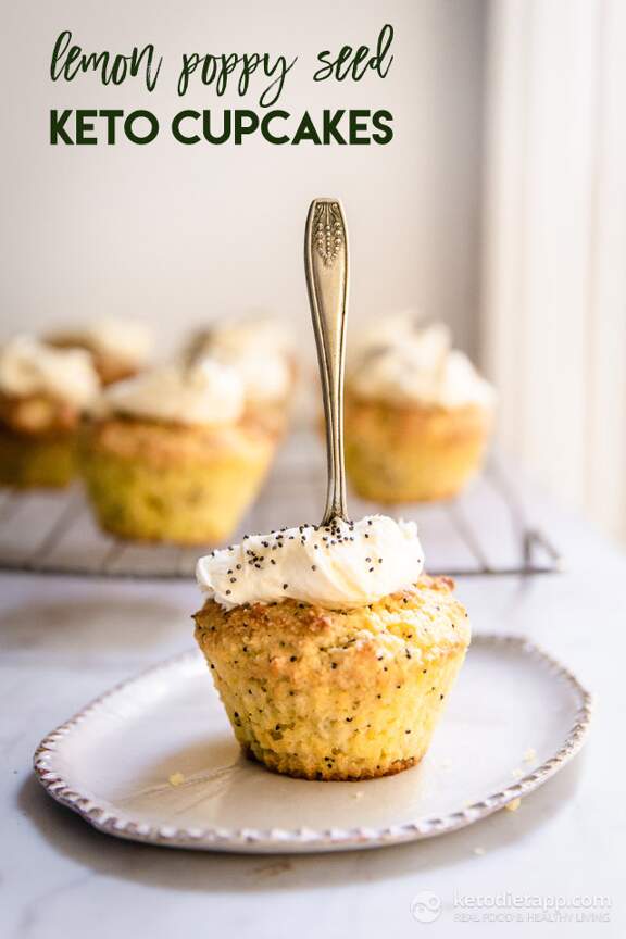 Keto Lemon Poppy Seed Cupcakes KetoDiet Blog