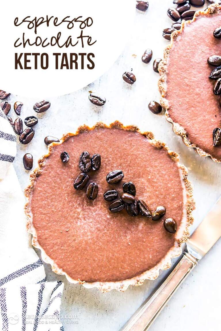 Keto NoBake Chocolate Espresso Mini Tarts KetoDiet Blog