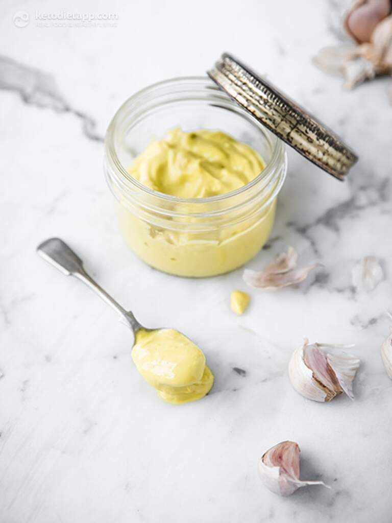 Quick Blender Garlic Mayonnaise KetoDiet Blog