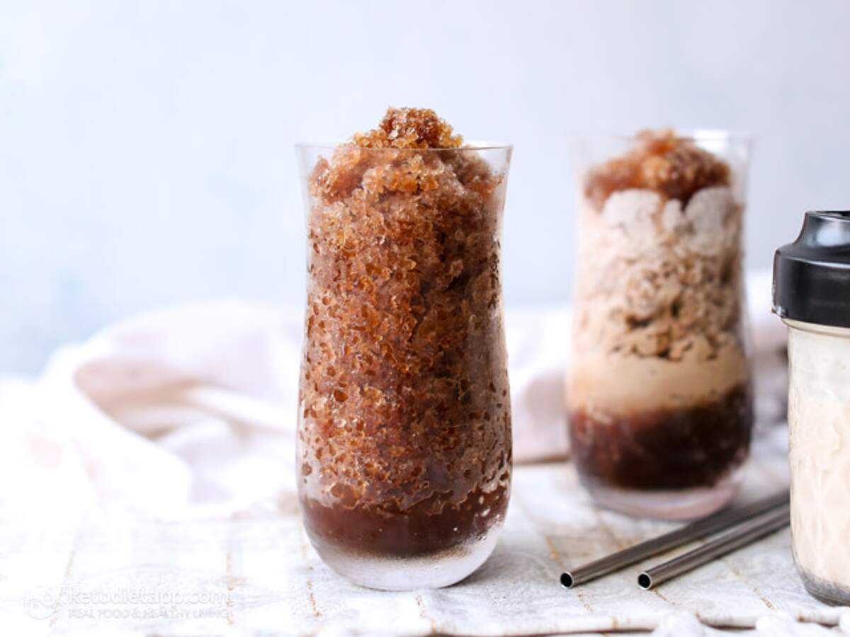LowCarb Cold Brew Coffee Granita KetoDiet Blog