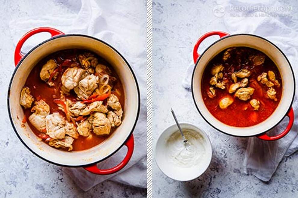 LowCarb Chicken Paprikash Stew KetoDiet Blog