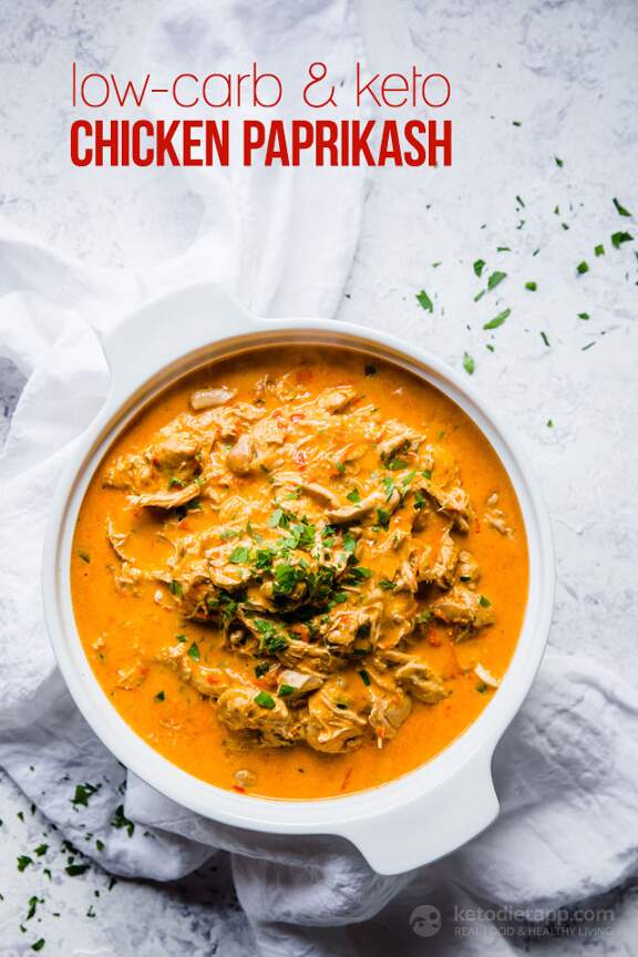LowCarb Chicken Paprikash Stew KetoDiet Blog