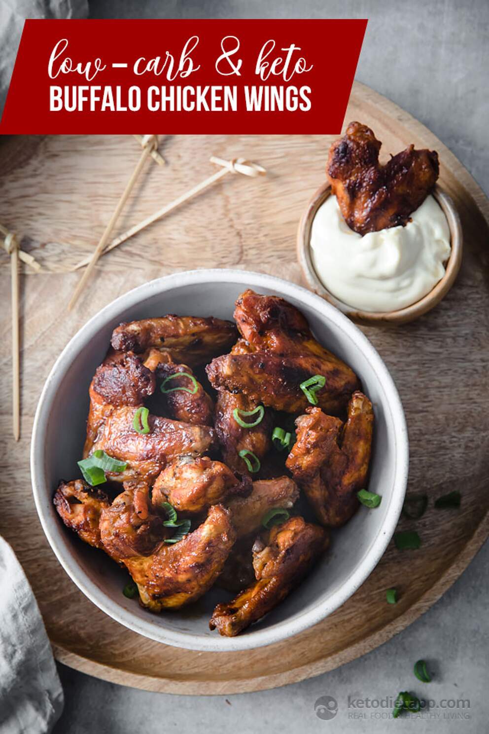 Baked Buffalo Chicken Wings KetoDiet Blog