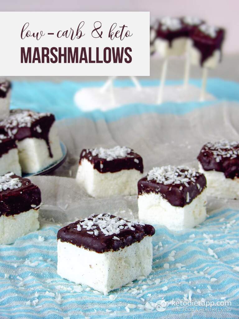 Fluffy LowCarb Marshmallows KetoDiet Blog