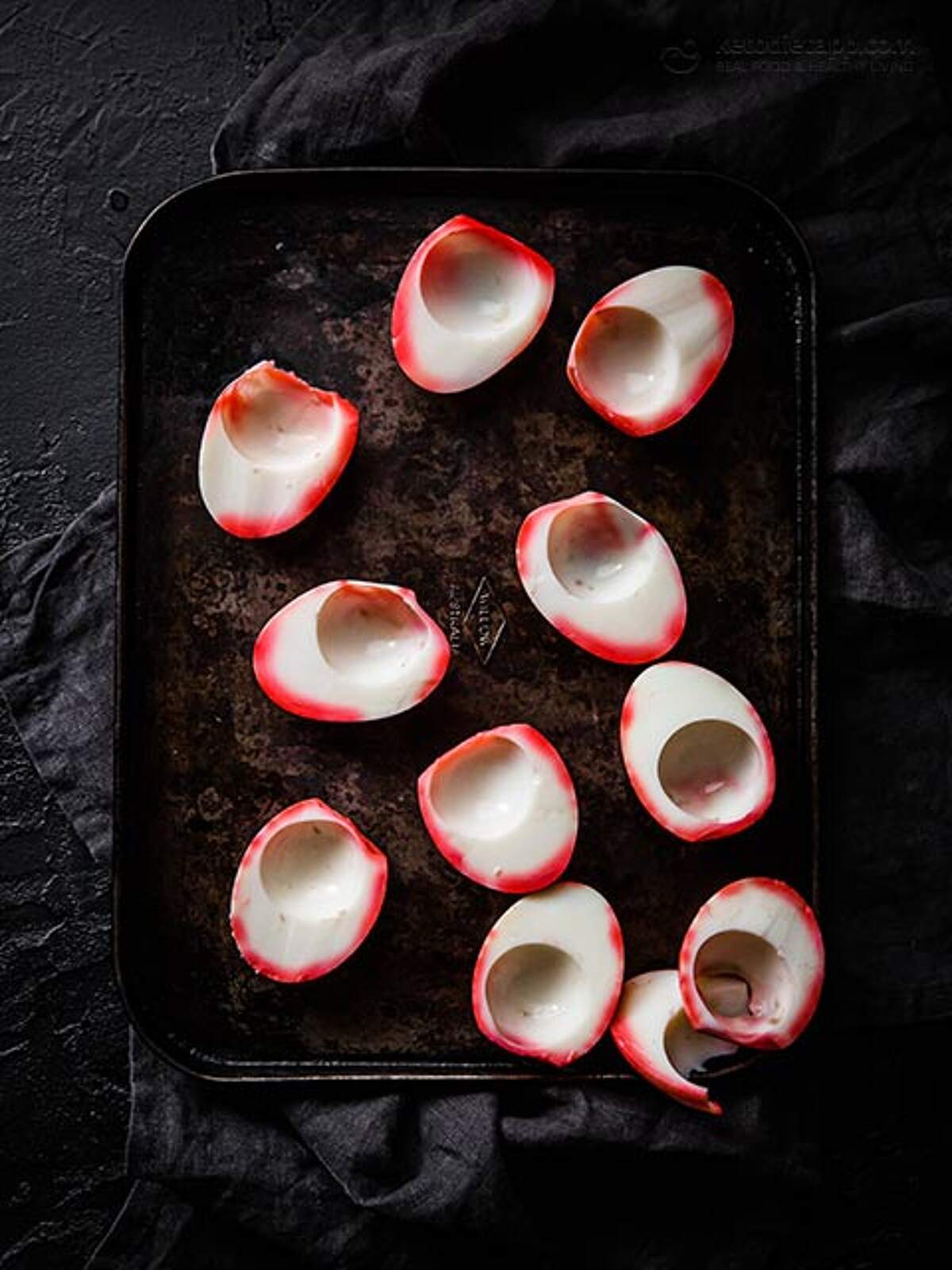 Halloween Eyeball Deviled Eggs KetoDiet Blog
