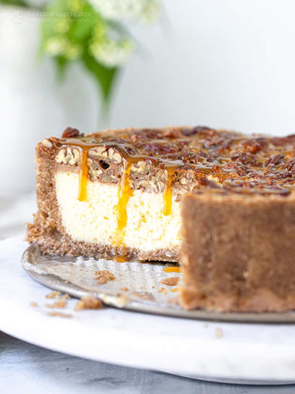 LowCarb Pecan Pie Cheesecake KetoDiet Blog