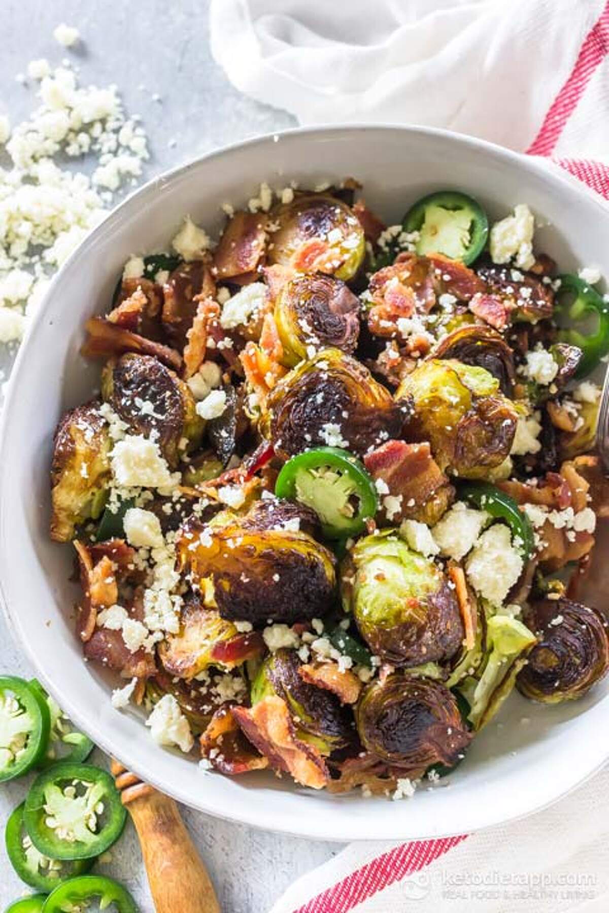 LowCarb Crispy Brussels Sprouts With Cotija Cheese KetoDiet Blog